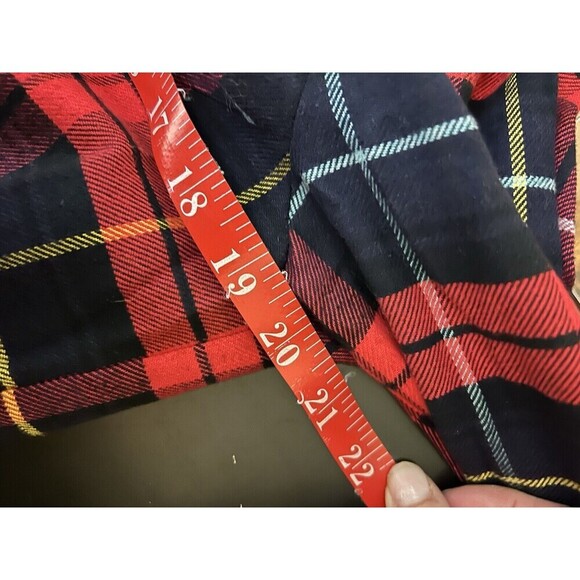 A.P.C. Rue Madame Paris Red Tartan Plaid Flannel Holiday Midi Dress M preppy - Picture 8 of 10